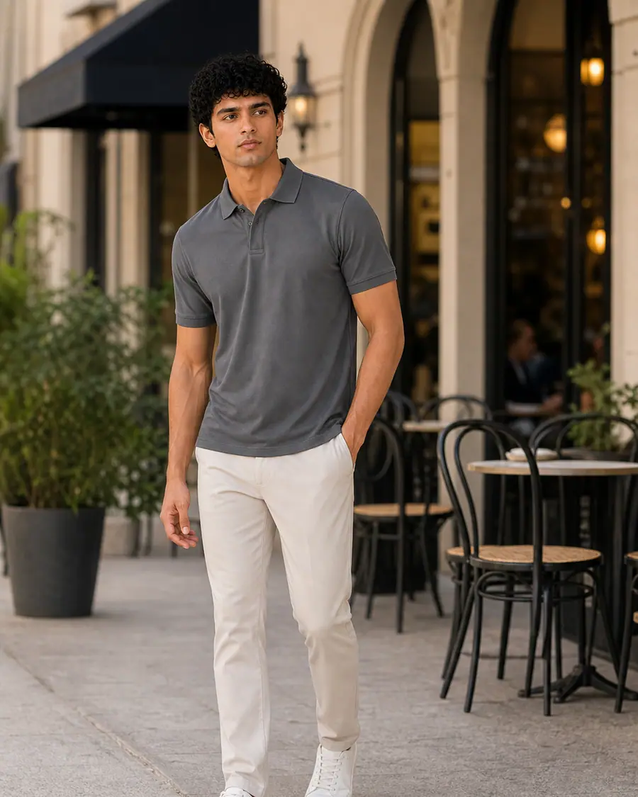 Full-length look: The Signature in Titanium grey